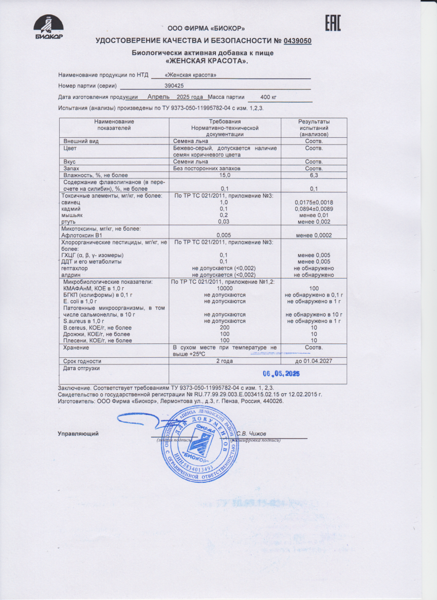 Паспорт №042025